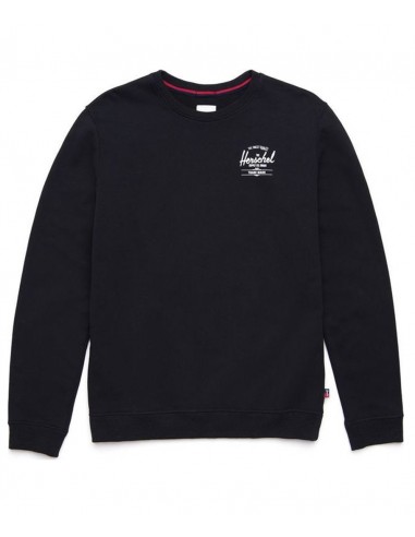 HERSCHEL MEN'S CREWNECK CLASSIC LOGO BLACK/WHITE -50032-00266