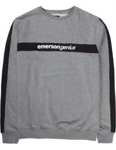 Emerson  Men's Neckline Sweat D.GREY ML/BLACK -192.EM20.83