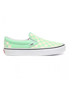 Vans Checkboard Classic Slip-On Women's Shoes Green Ash/True White  (VN0A4U38WS1) 2