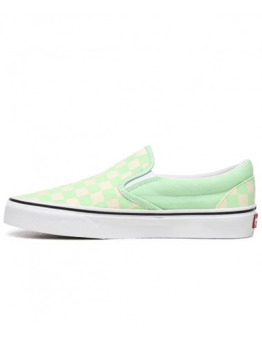 Vans Checkboard Classic Slip-On Women's Shoes Green Ash/True White  (VN0A4U38WS1)