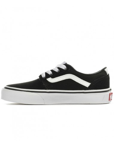 vans shoes black with white stripe