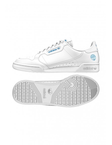 Adidas Originals Continental 80 Men's Shoes -White/Bluebird ( FV3743)