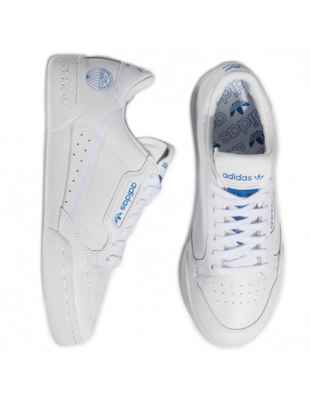 Adidas Originals Continental 80 Men's Shoes -White/Bluebird ( FV3743)