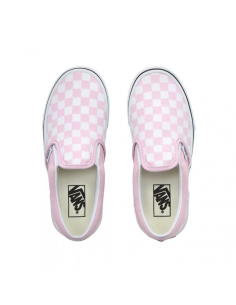 Vans Checkboard Classic Slip-On Women's Shoes Lilac Snow/True White  (VN0A4UH8UY4) 2