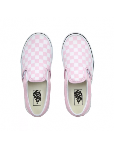 Vans Checkboard Classic Slip-On Women's Shoes Lilac Snow/True White  (VN0A4UH8UY4)