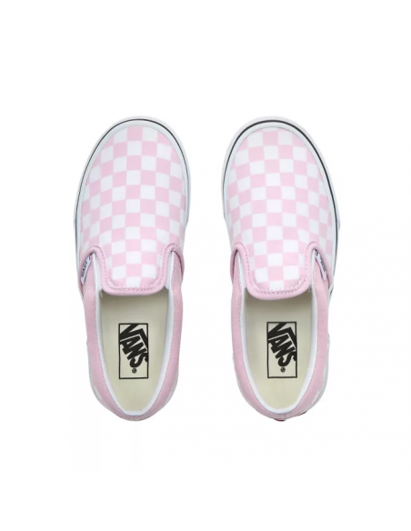 Vans Checkboard Classic Slip-On Women's Shoes Lilac Snow/True White  (VN0A4UH8UY4)