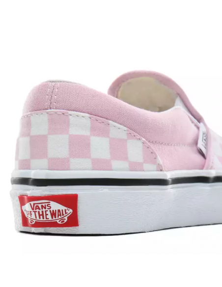 Vans Checkboard Classic Slip-On Women's Shoes Lilac Snow/True White  (VN0A4UH8UY4)