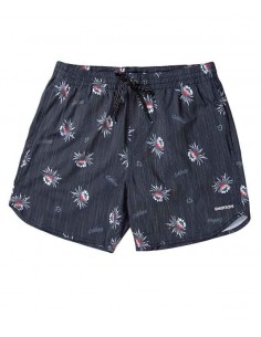 Emerson Men's Swimshort Floral Print -PR196 Off Black  (201.EM507.15)