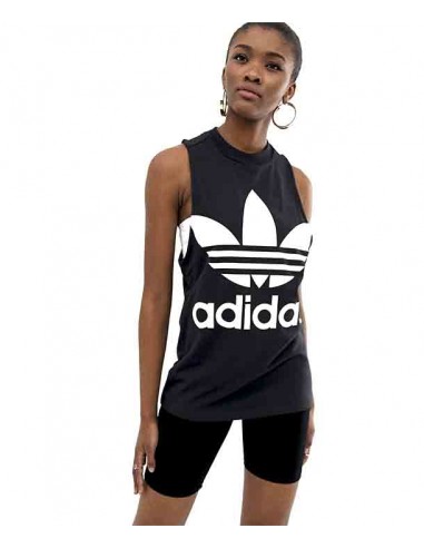 Adidas Originals Womens Trefoil T-shirt Black CV9888