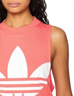 Adidas Originals Womens Trefoil Tank CE5583 Pink 2