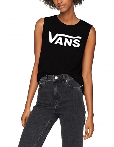 Vans Γυναικείο T-shirt VA34AYBLK Black