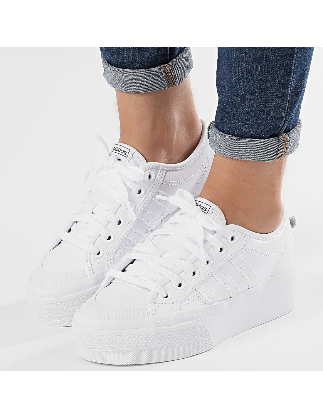Adidas Originals Nizza Platform Women's Shoes White