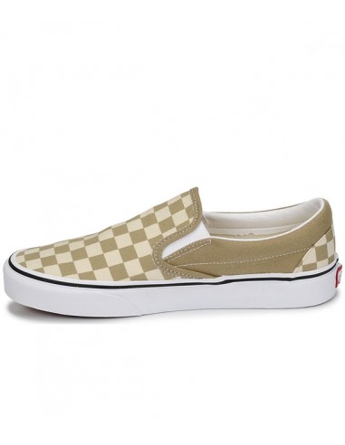 Vans Checkboard Classic Slip-On Shoes -Beige  (VN0A4BV31G9)
