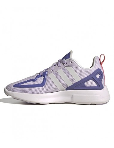 Adidas Originals ZX 2K FLUX J Women's Shoes -Purple Tint / Cloud White/ Joy Purple (FW1907)