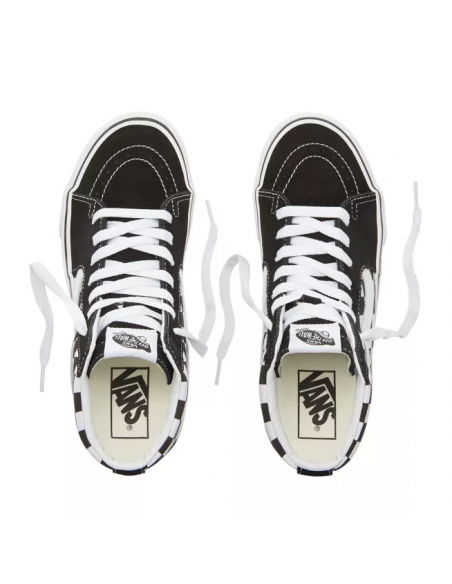 Vans Sk8-Hi Platform 2.0 Shoes Checkerboard - Black/White (VN0A3TKNQXH)