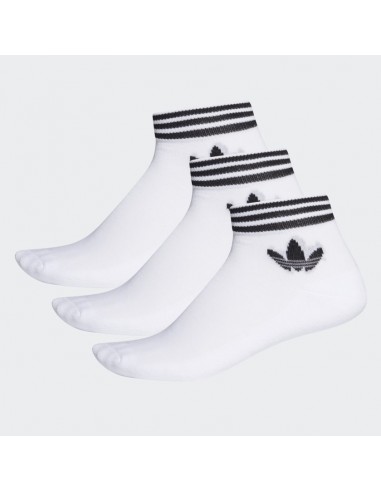 Adidas Originals Trefoil Ankle Socks White / Black (EE1152))