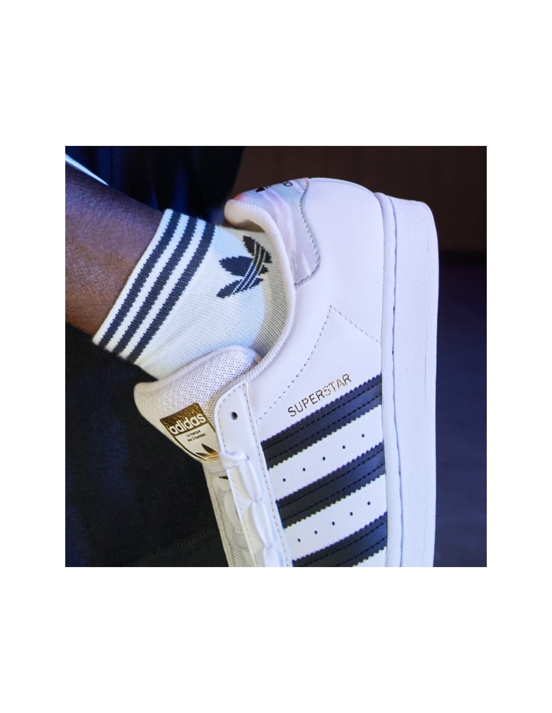Adidas Originals Mid-Cut Crew Socks -White/Black (GD3575)