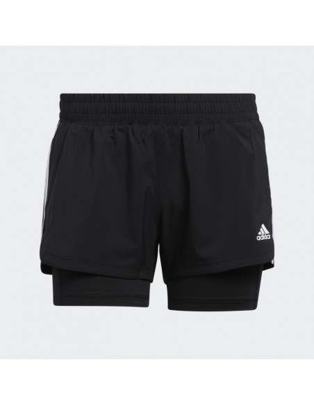 Adidas Originals Womens Pacer 3S Short 2 in 1 Black GL7686