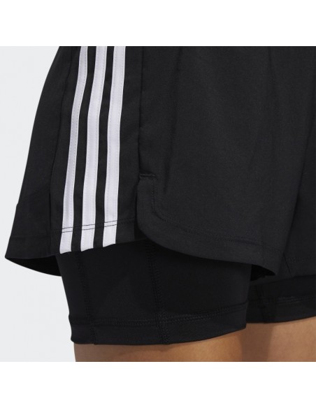 Adidas Originals Womens Pacer 3S Short 2 in 1 Black GL7686