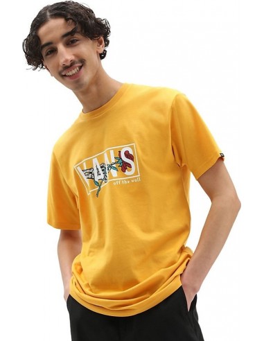 Vans Thorned Ανδρικό T-shirt Golden Glow Yellow (VN0A5KCMLSV)