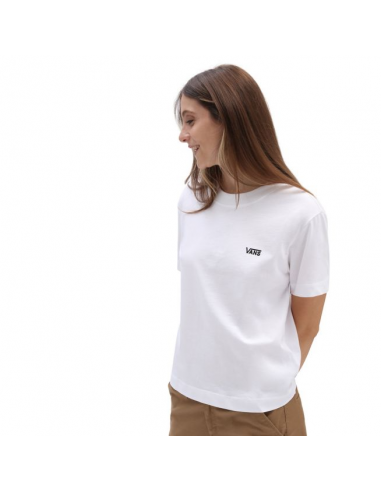 Vans Flying Κοντομάνικο Crop Top White (VN0A54QUWHT)