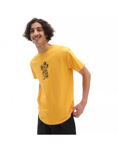Vans Thorned Ανδρικό T-shirt Golden Glow Yellow (VN0A5KCMLSV)