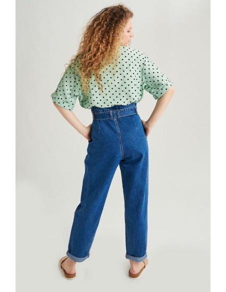 Γυναικείο Τζιν με Ζώνη 24 COLOURS - 80268