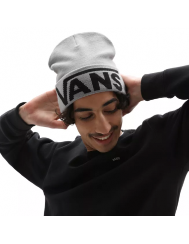 Vans Drop Tall Cuff Beanie Heather Grey - VN0A5FI3HTG Vans Drop Tall Cuff Beanie Heather Grey - VN0A5FI3HTG
