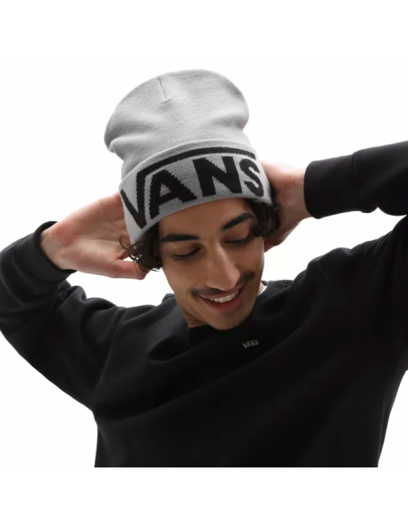 Vans Drop Tall Cuff Beanie Heather Grey - VN0A5FI3HTG