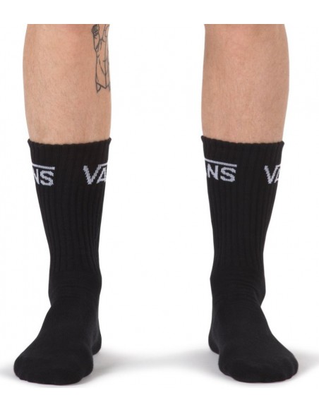 Vans Classic Crew Socks (42.5-47) Black - VN000XSEBLK