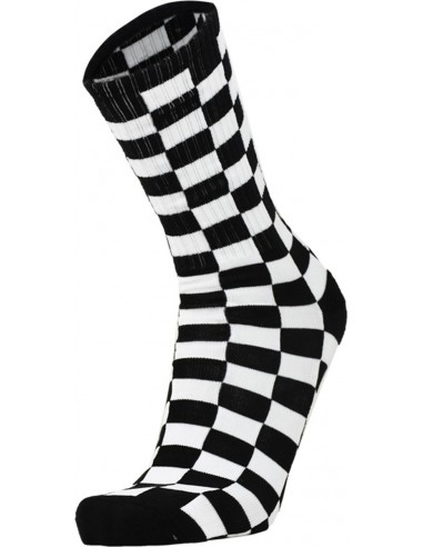 Vans Checkeboard Crew Socks (42.5-47) Black/White - VN0A3H3OHU0