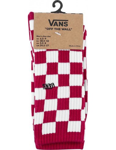 Red checkered vans best sale socks