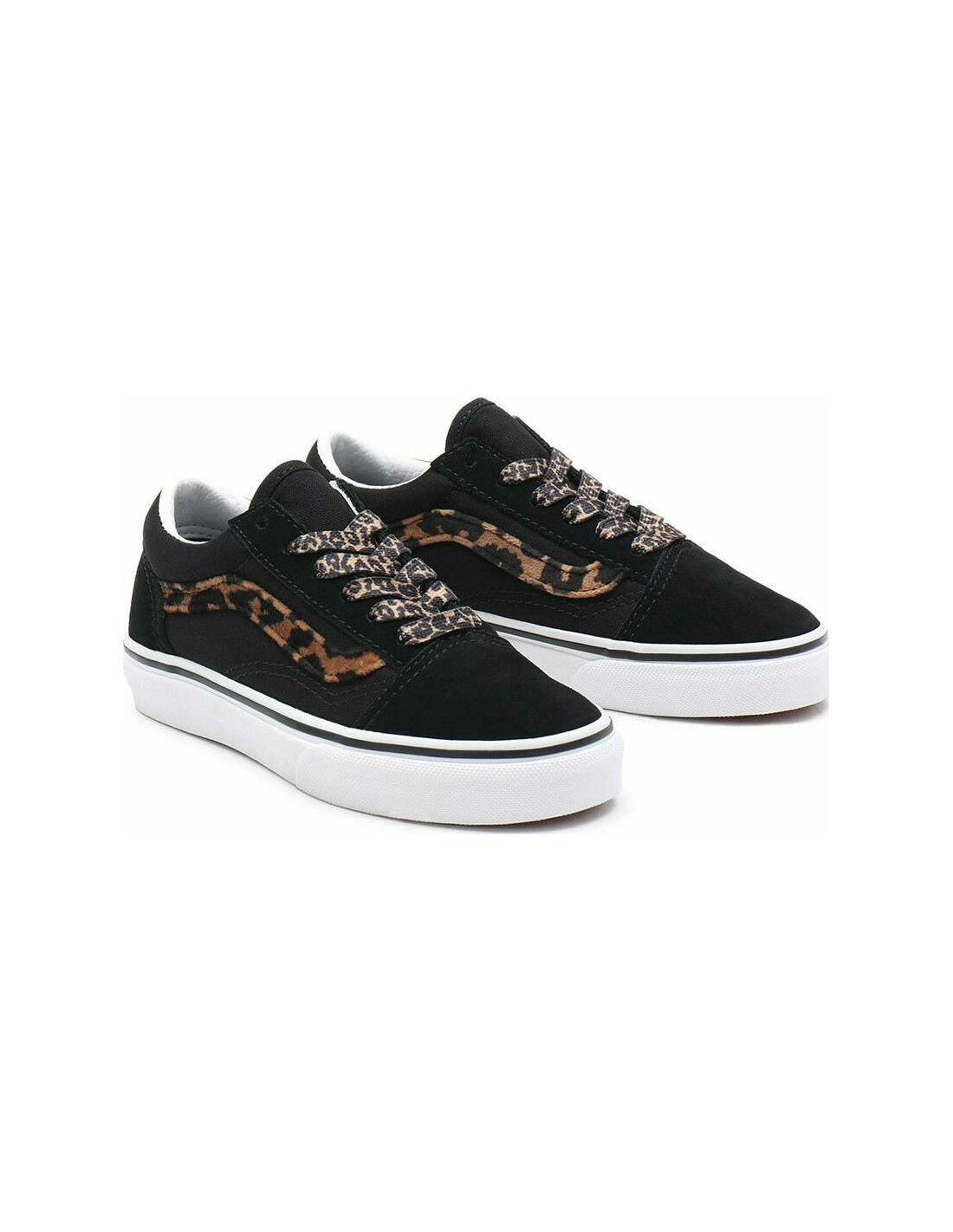 Vans old skool leopard print stripe clearance