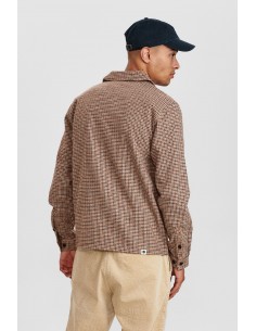 Anerkjendt Akcuba Houndstooth Overshirt in Incense - 900228 2