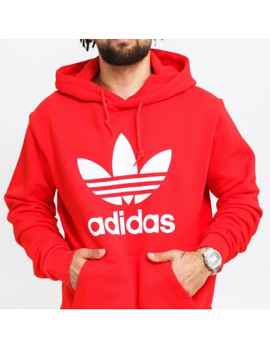 Adidas Originals Adicolor Classics Trefoil Hoodie Red - H06668 Adidas Originals Adicolor Classics Trefoil Hoodie Red - H06668