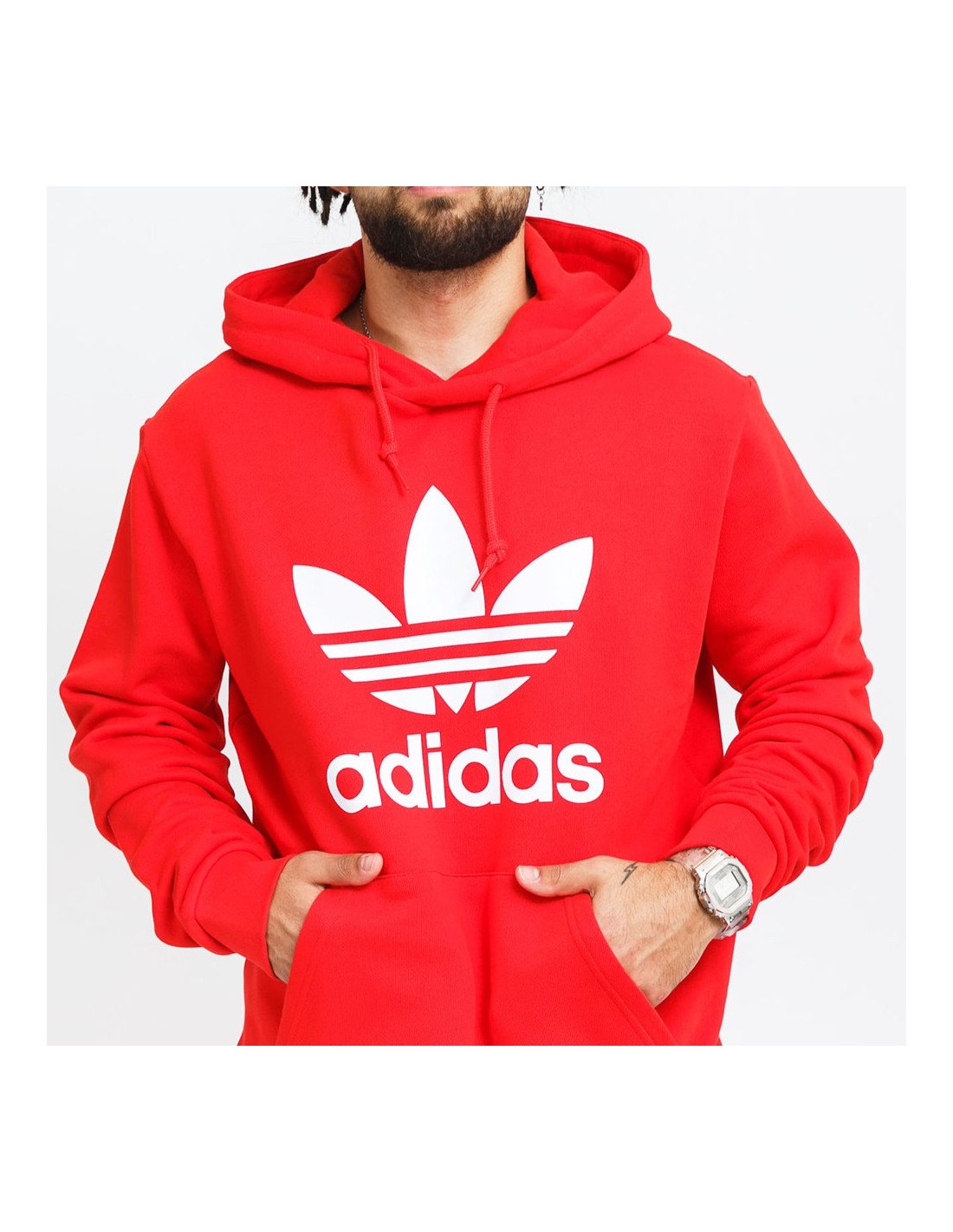 adidas Originals TREFOIL HOODIE EJ9680 Red 