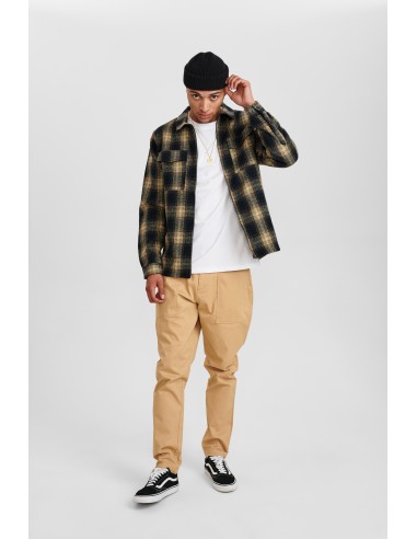 Anerkjendt Akhanky Wool Check Overshirt in Slate Black - 900246 Anerkjendt Akhanky Wool Check Overshirt in Slate Black - 900246