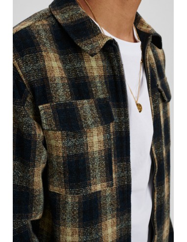 Anerkjendt Akhanky Wool Check Overshirt in Slate Black - 900246 Anerkjendt Akhanky Wool Check Overshirt in Slate Black - 900246