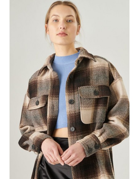 Γυναικείο Τζάκετ 24 Colours Καφέ - 90354