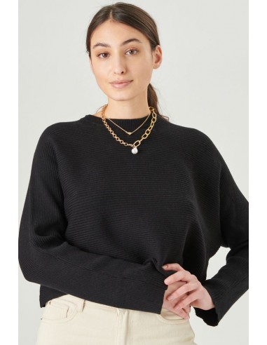 Γυναικείο πουλόβερ 24 COLOURS Μαύρο - 40847a