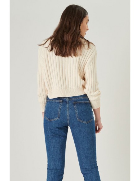 copy of Γυναικεία Ζακέτα Πλεκτή 24 COLOURS Μοβ - 40832a