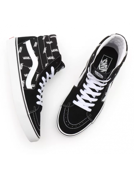 Vans SK8-Hi Shoes Black/True White Monogram - VN0A32QGQW7