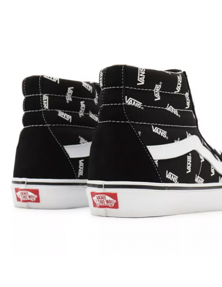 Vans SK8-Hi Shoes Black/True White Monogram - VN0A32QGQW7