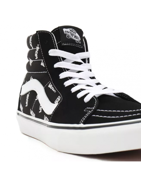 Vans SK8-Hi Shoes Black/True White Monogram - VN0A32QGQW7