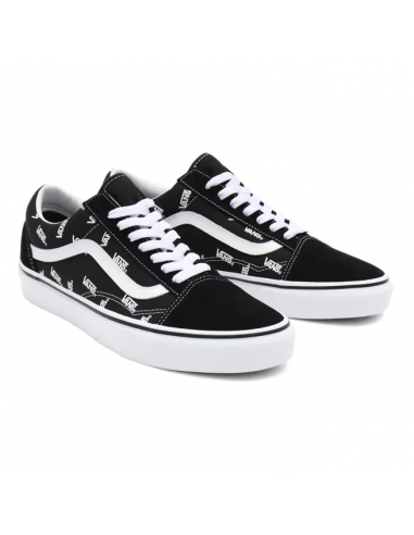 Vans Old Skool Shoes Black/True White Monogram - VN0A3WKTQW7