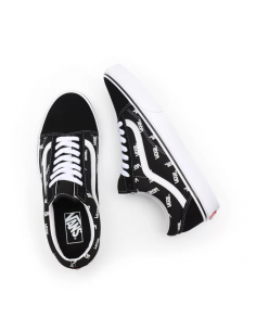 Vans Old Skool Shoes Black/True White Monogram - VN0A3WKTQW7 2