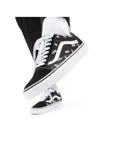 Vans Old Skool Shoes Black/True White Monogram - VN0A3WKTQW7 Vans Old Skool Shoes Black/True White Monogram - VN0A3WKTQW7