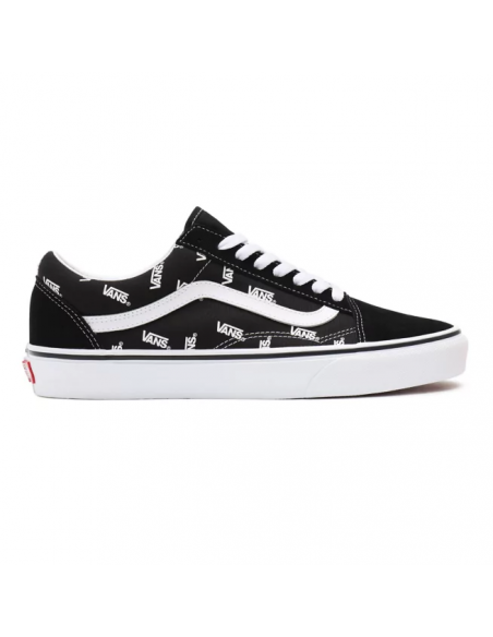 Vans Old Skool Shoes Black/True White Monogram - VN0A3WKTQW7