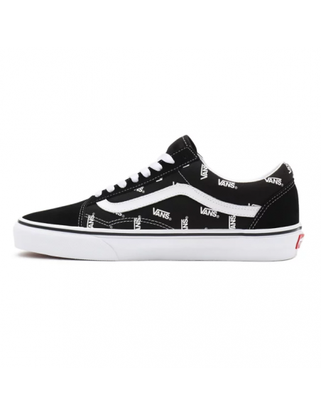 Vans Old Skool Shoes Black/True White Monogram - VN0A3WKTQW7