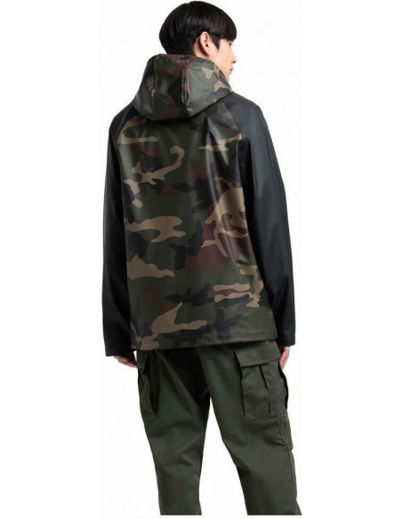 HERSCHEL MEN'S RAINWEAR CLASSIC /  WOODLAND CAMO/BLACK -50001-000312